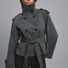 Cotton Short Double Breasted Trench