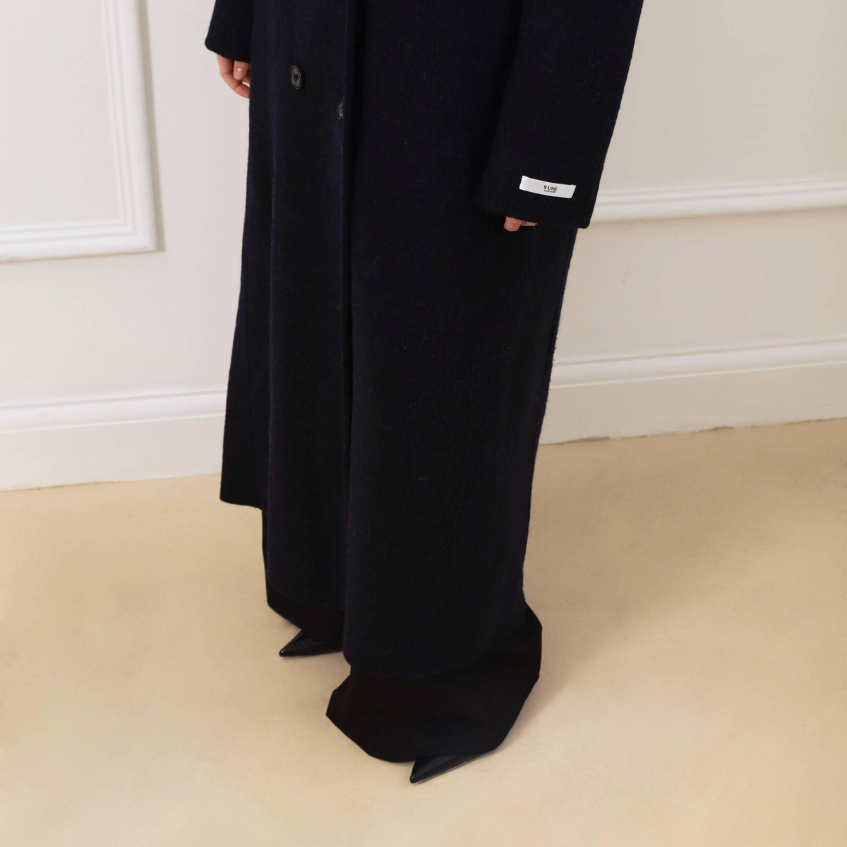 Alpaca Wool Oversized Long Coat featuring Unlined Construction Everyday Outerwear by Lilla