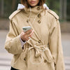 Cotton Short Belted Trench Coat