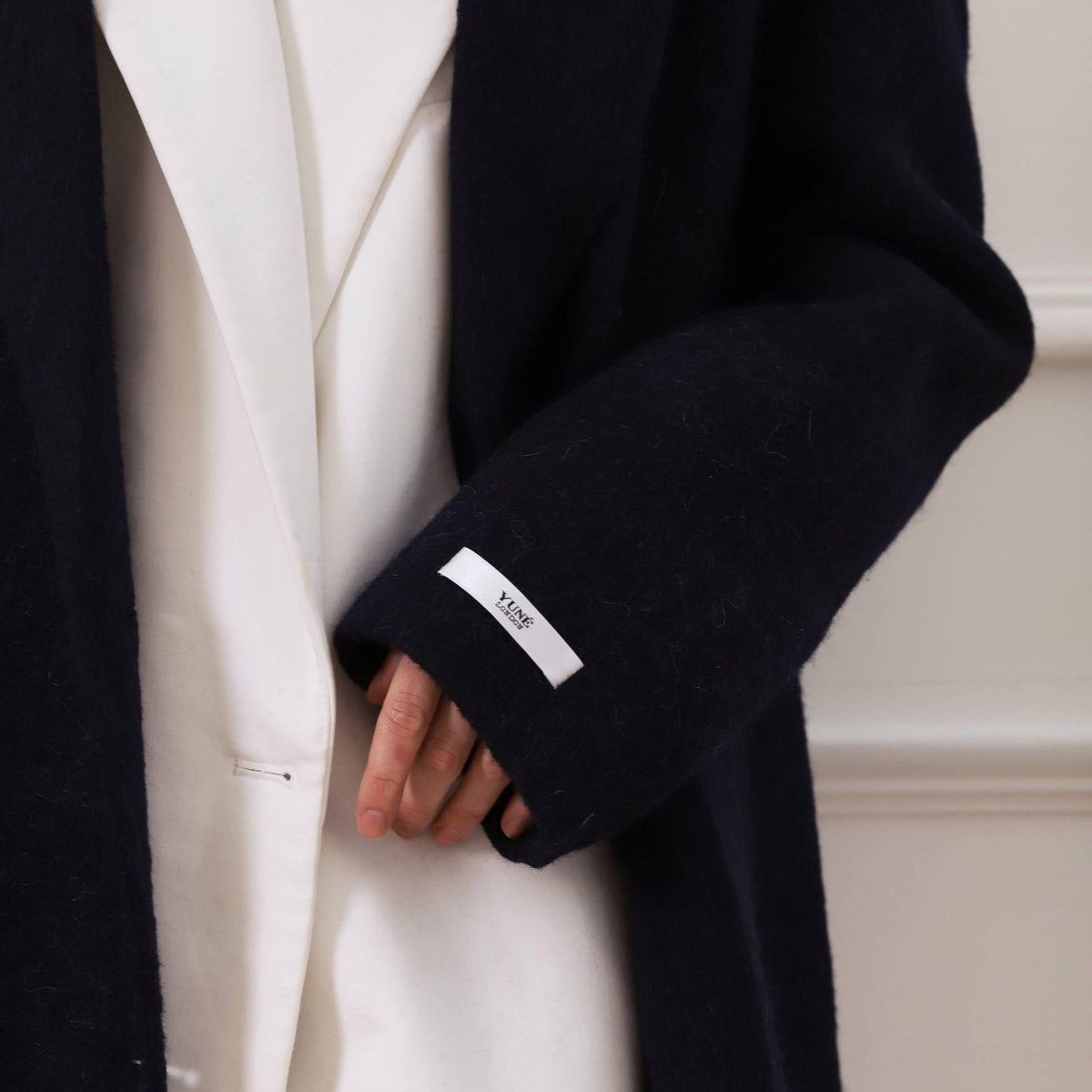 Alpaca Wool Oversized Long Coat featuring Unlined Construction Everyday Outerwear by Lilla