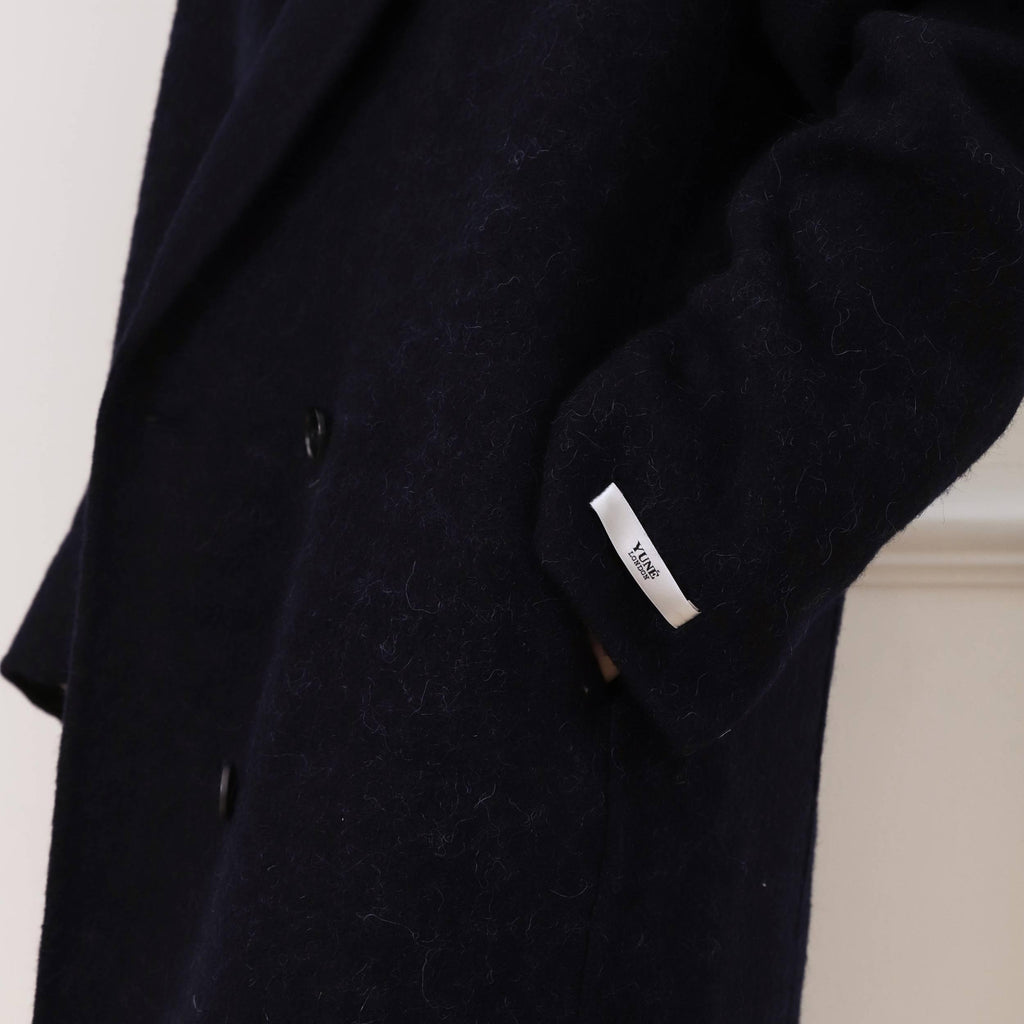 Alpaca Wool Oversized Long Coat featuring Unlined Construction Everyday Outerwear by Lilla