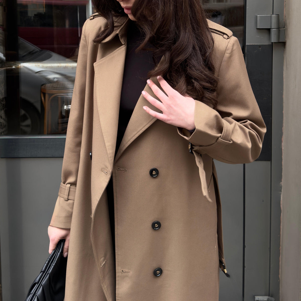 Classic Tailored Trench Coat featuring an Adjustable Waist Belt Everyday Outerwear by Lilla