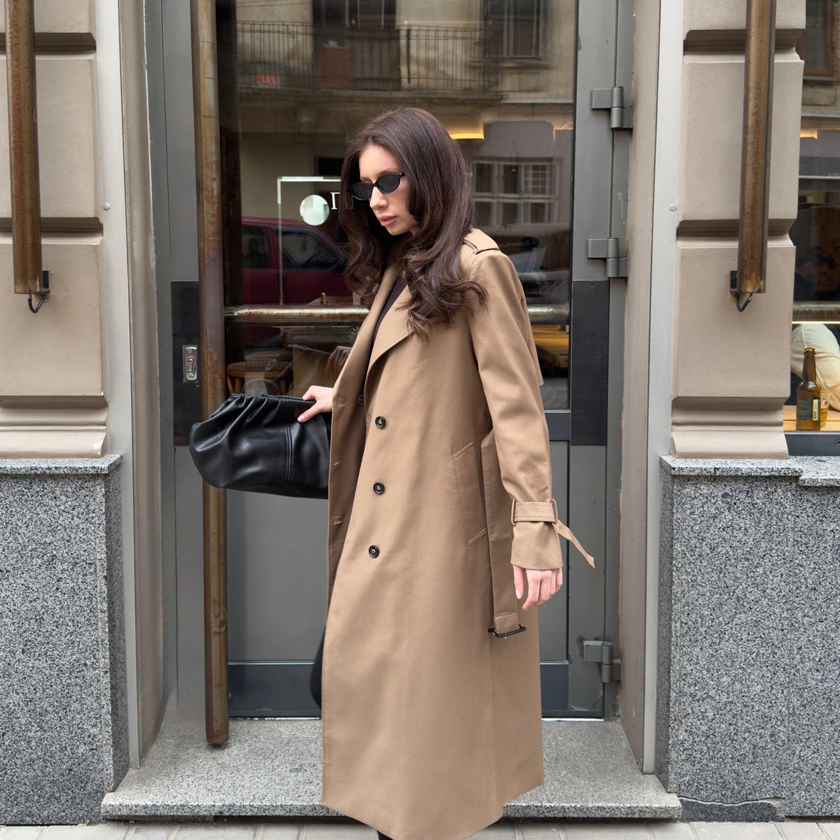 Classic Tailored Trench Coat featuring an Adjustable Waist Belt Everyday Outerwear by Lilla