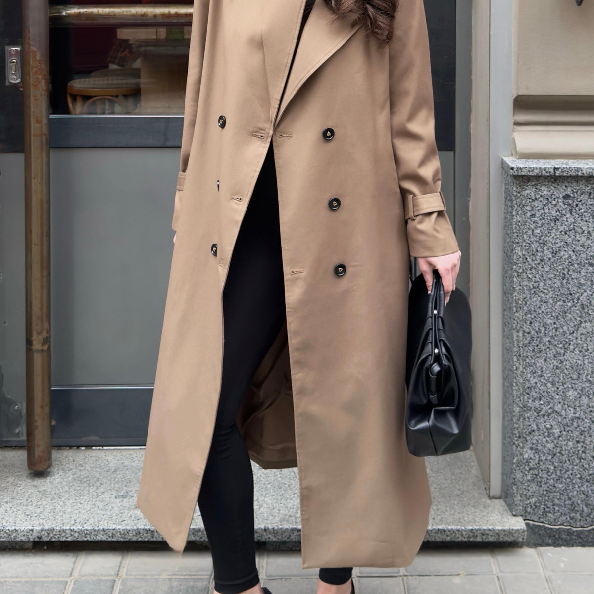 Classic Tailored Trench Coat featuring an Adjustable Waist Belt Everyday Outerwear by Lilla