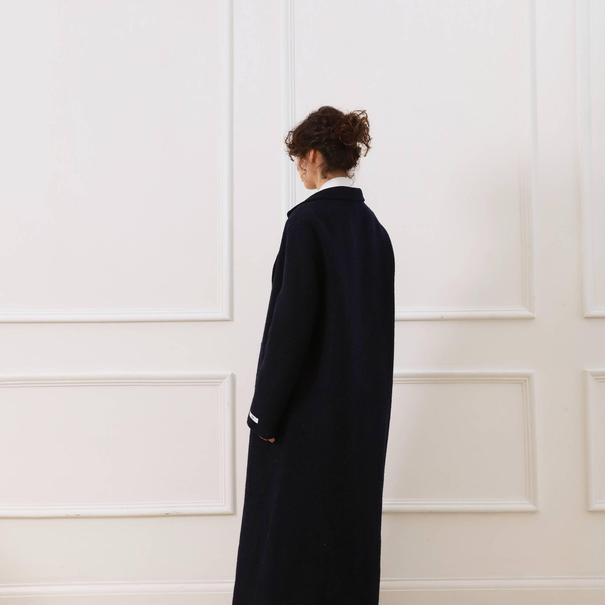 Alpaca Wool Oversized Long Coat featuring Unlined Construction Everyday Outerwear by Lilla