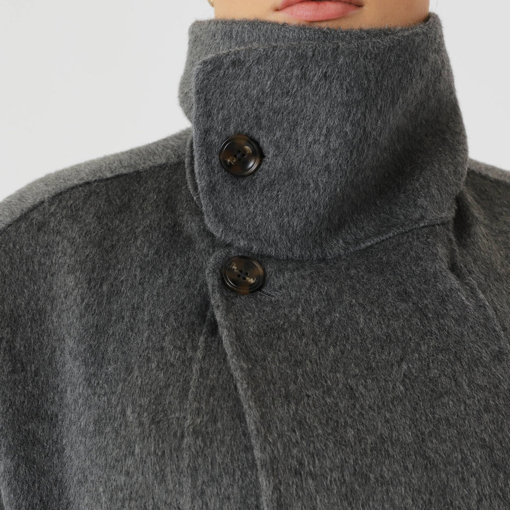 Wool Oversized Winter Coat featuring a Structured Collar Everyday Outerwear by Lilla