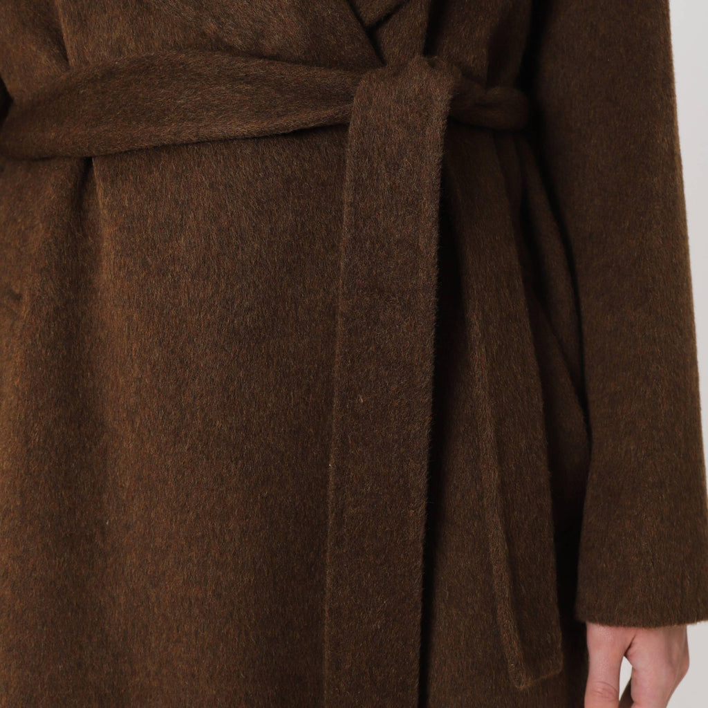 Wool Oversized Winter Coat featuring a Matching Scarf Everyday Outerwear by Lilla