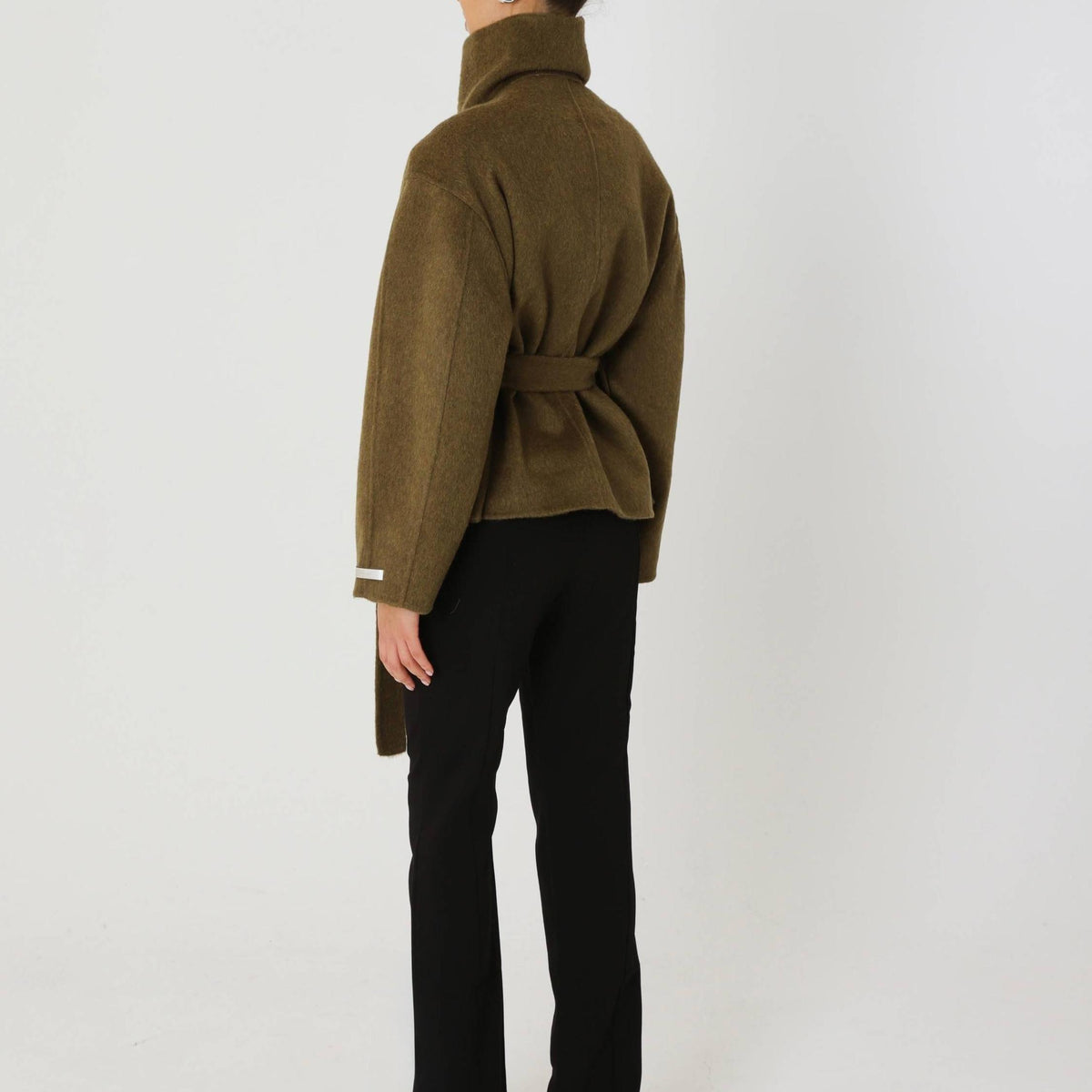 Wool Oversized Short Coat Featuring Side Pockets for Everyday Winter Outerwear by Lilla