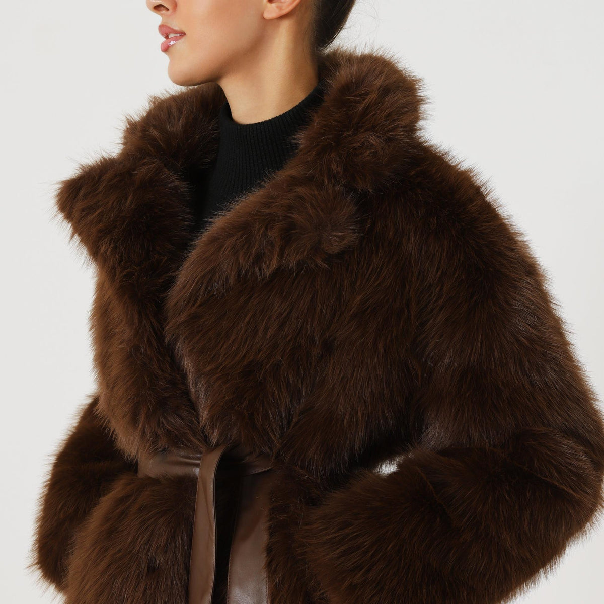 Textured Oversized Winter Coat with Functional Side Pockets Everyday Outerwear by Lilla