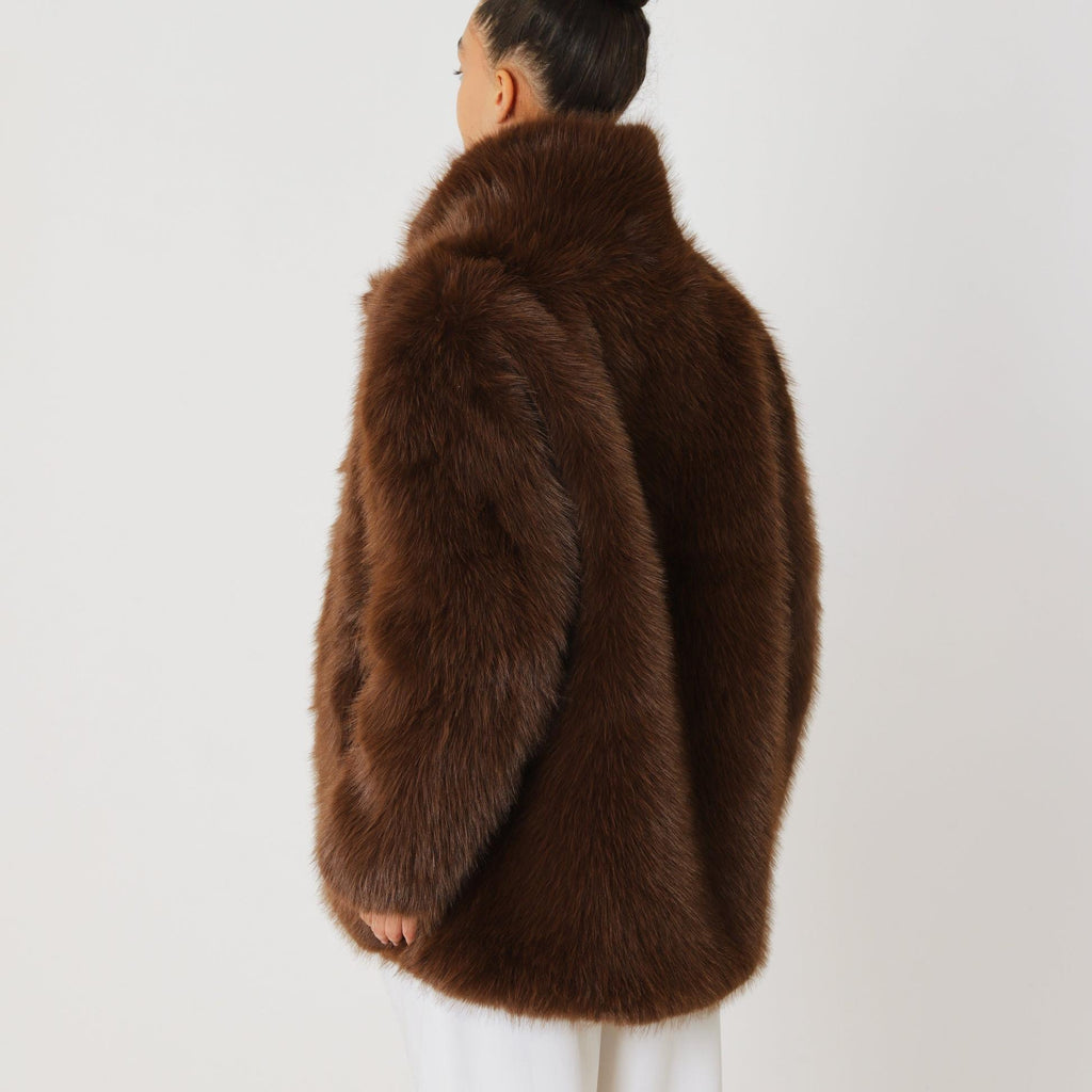 Textured Oversized Winter Coat with Functional Side Pockets Everyday Outerwear by Lilla