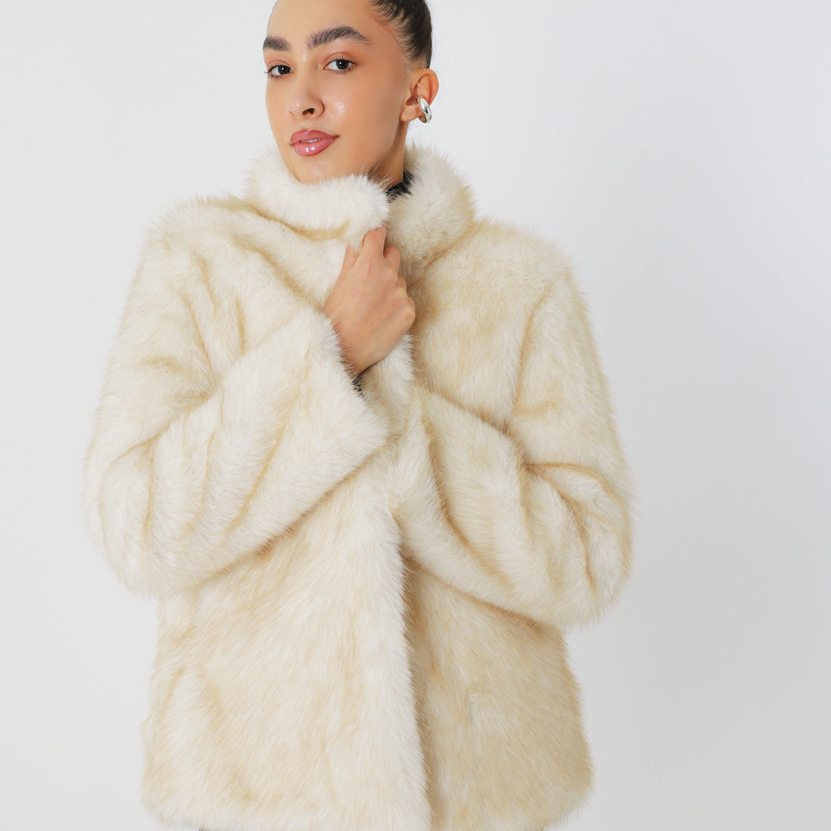 Minimal Oversized Winter Coat featuring Functional Side Pockets City Outerwear by Lilla
