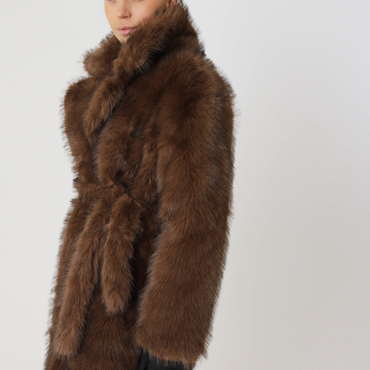 Vintage Oversized Winter Coat featuring Dense Pile Texture Cold Weather Outerwear by Lilla