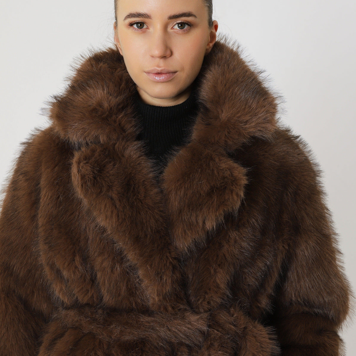 Vintage Oversized Winter Coat featuring Dense Pile Texture Cold Weather Outerwear by Lilla