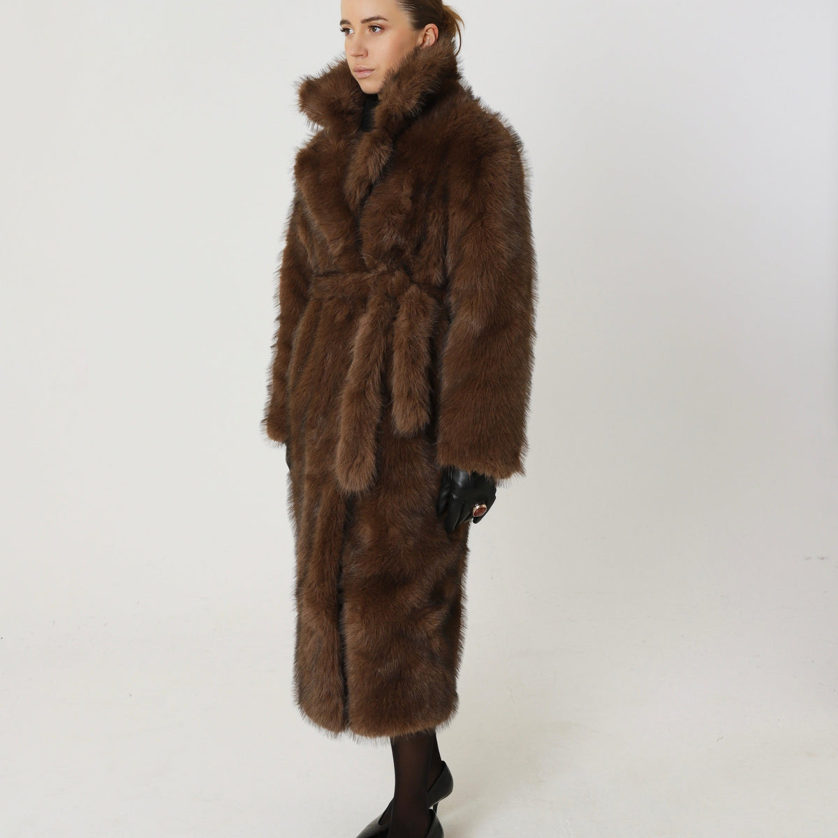 Vintage Oversized Winter Coat featuring Dense Pile Texture Cold Weather Outerwear by Lilla