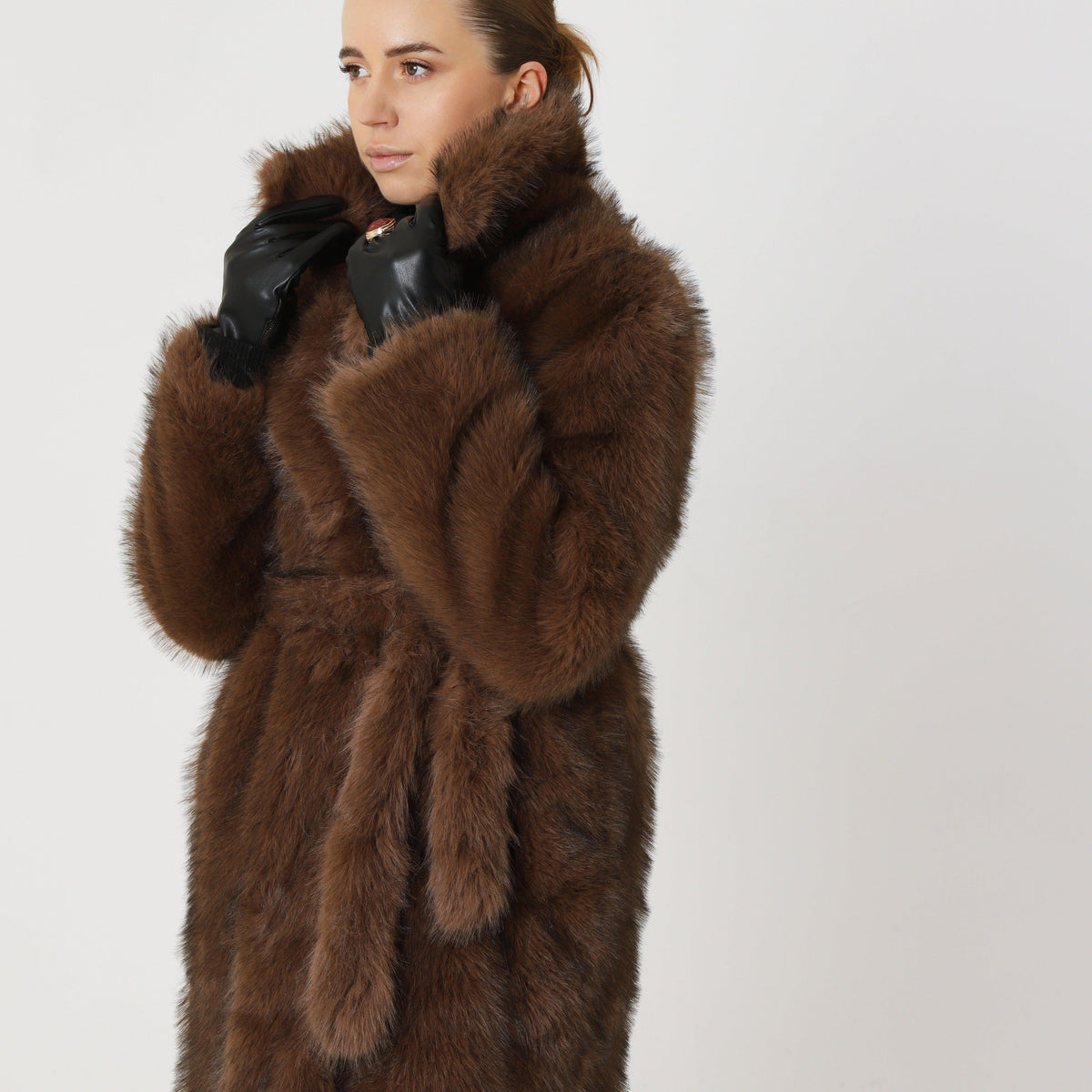 Vintage Oversized Winter Coat featuring Dense Pile Texture Cold Weather Outerwear by Lilla