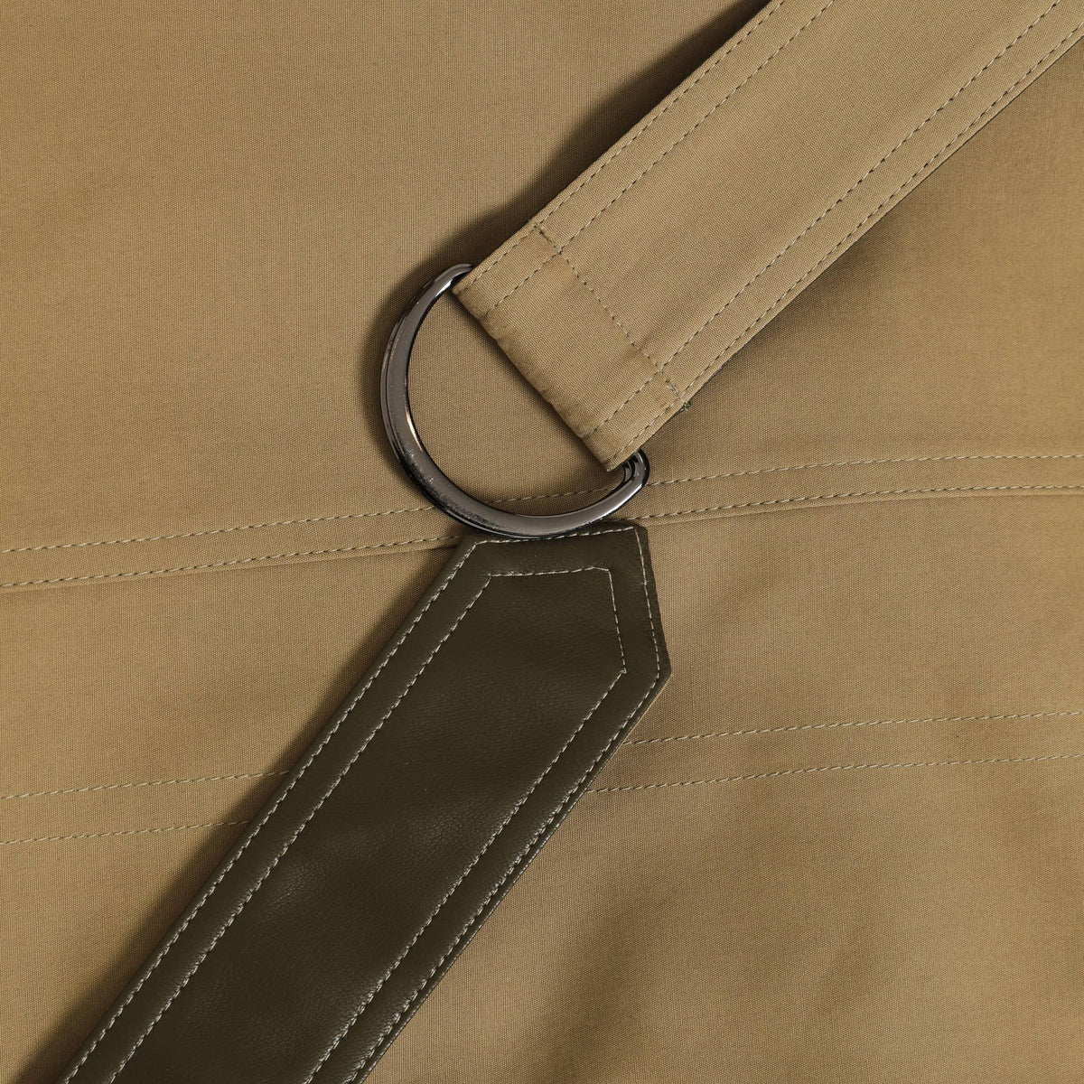 Classic Relaxed Trench Coat featuring an Eco Leather Belt Transitional Outerwear by Lilla