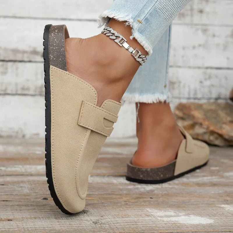 Boho Slip On Mules featuring Supportive Cork Footbeds Everyday Walking Clogs by Lilla