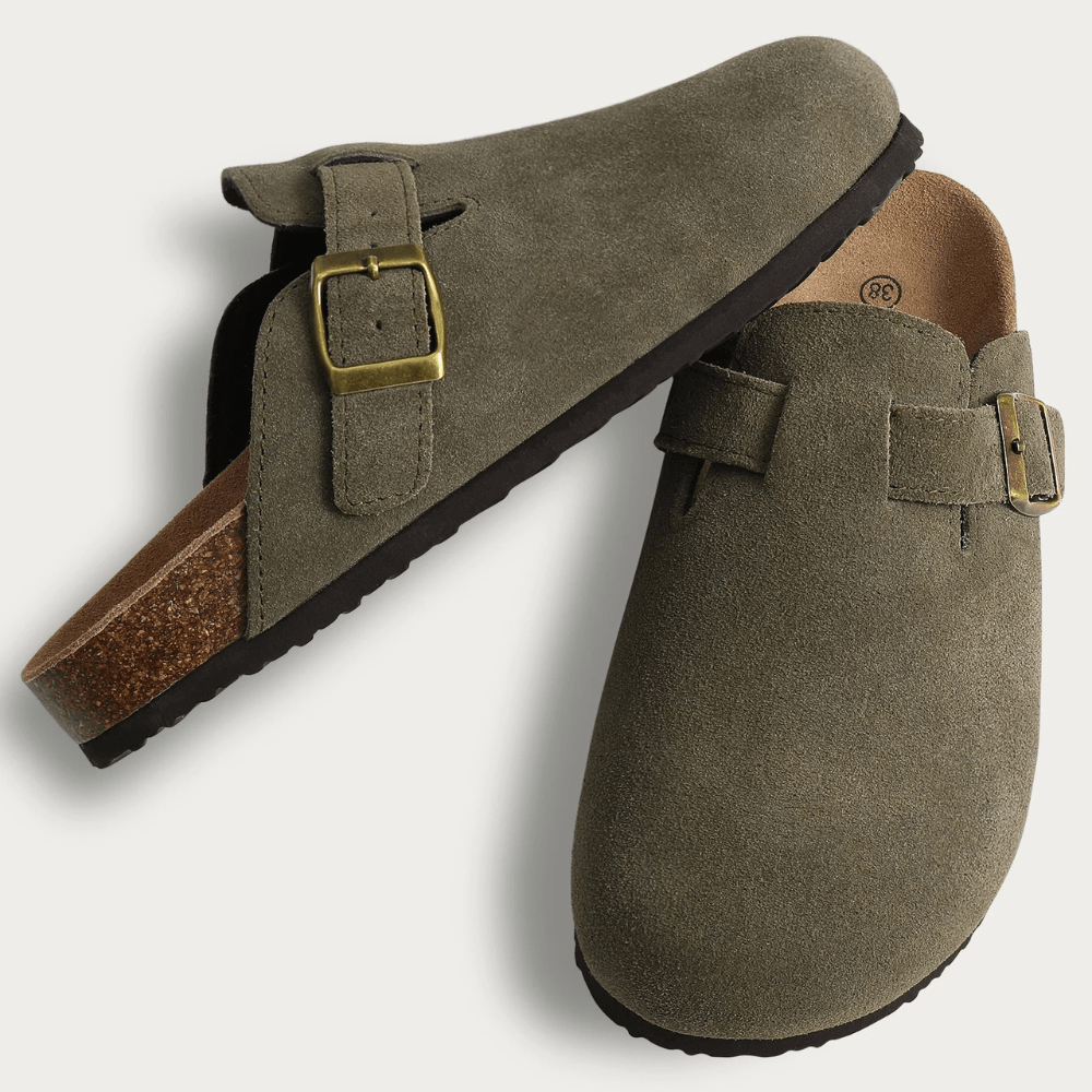 Casual Flat Slide Sandals featuring Adjustable Buckle Straps Summer Walking Shoes by Lilla