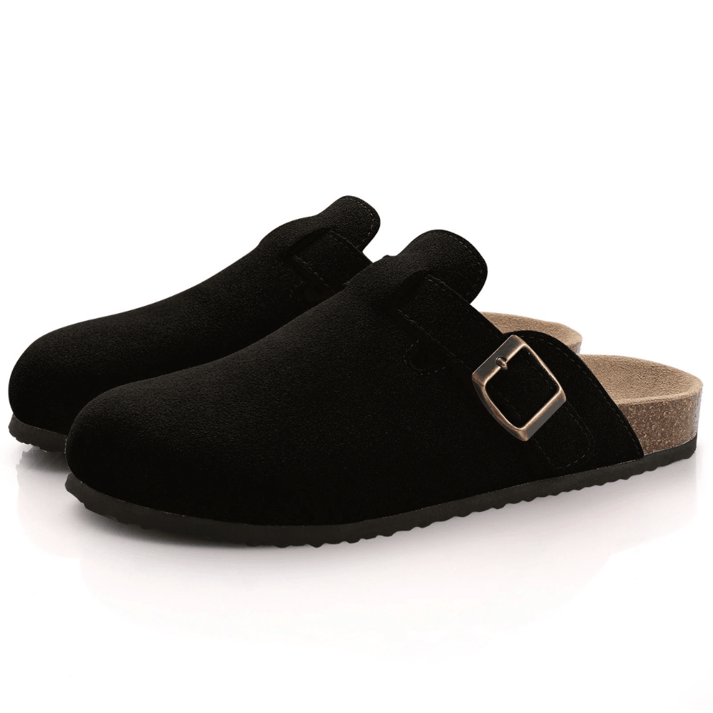 Casual Flat Slide Sandals featuring Adjustable Buckle Straps Summer Walking Shoes by Lilla