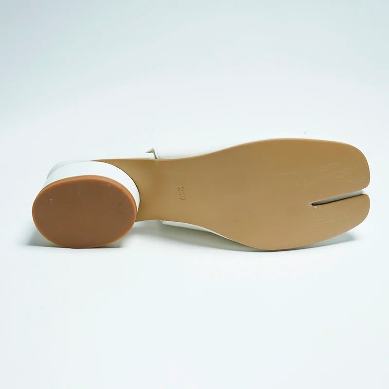 Minimal Low Heel Ballet Mary Jane Pumps featuring Split Toe Detail Evening Shoes by Lilla