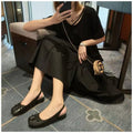 Minimal Low Heel Ballet Mary Jane Pumps featuring Split Toe Detail Evening Shoes by Lilla