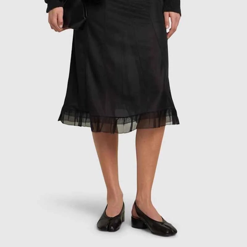 Minimal Low Heel Ballet Mary Jane Pumps featuring Split Toe Detail Evening Shoes by Lilla