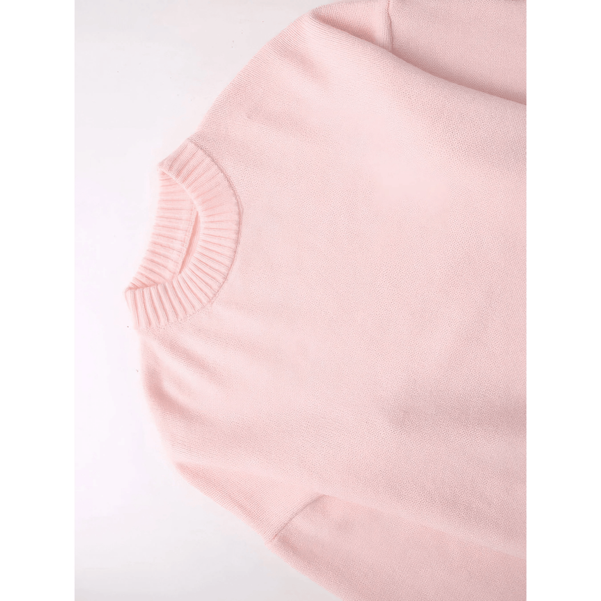 Minimal Regular Fit Knitted Sweater featuring Cozy Knit Texture Casual Pullover by Lilla