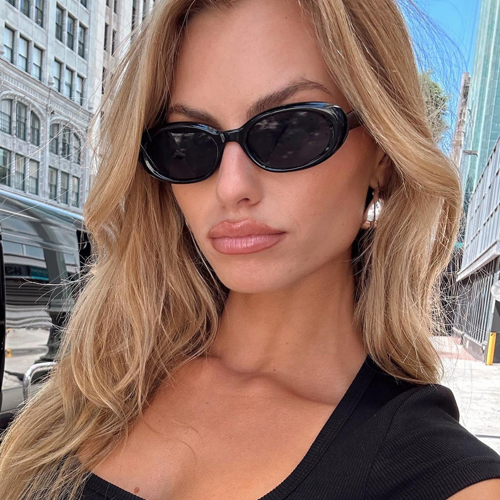 Modern Slim Sunglasses featuring UV400 Protection Lenses Everyday Summer Eyewear by Lilla