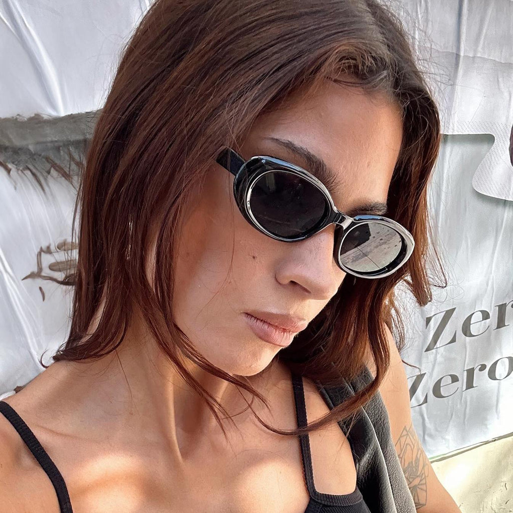 Modern Slim Sunglasses featuring UV400 Protection Lenses Everyday Summer Eyewear by Lilla