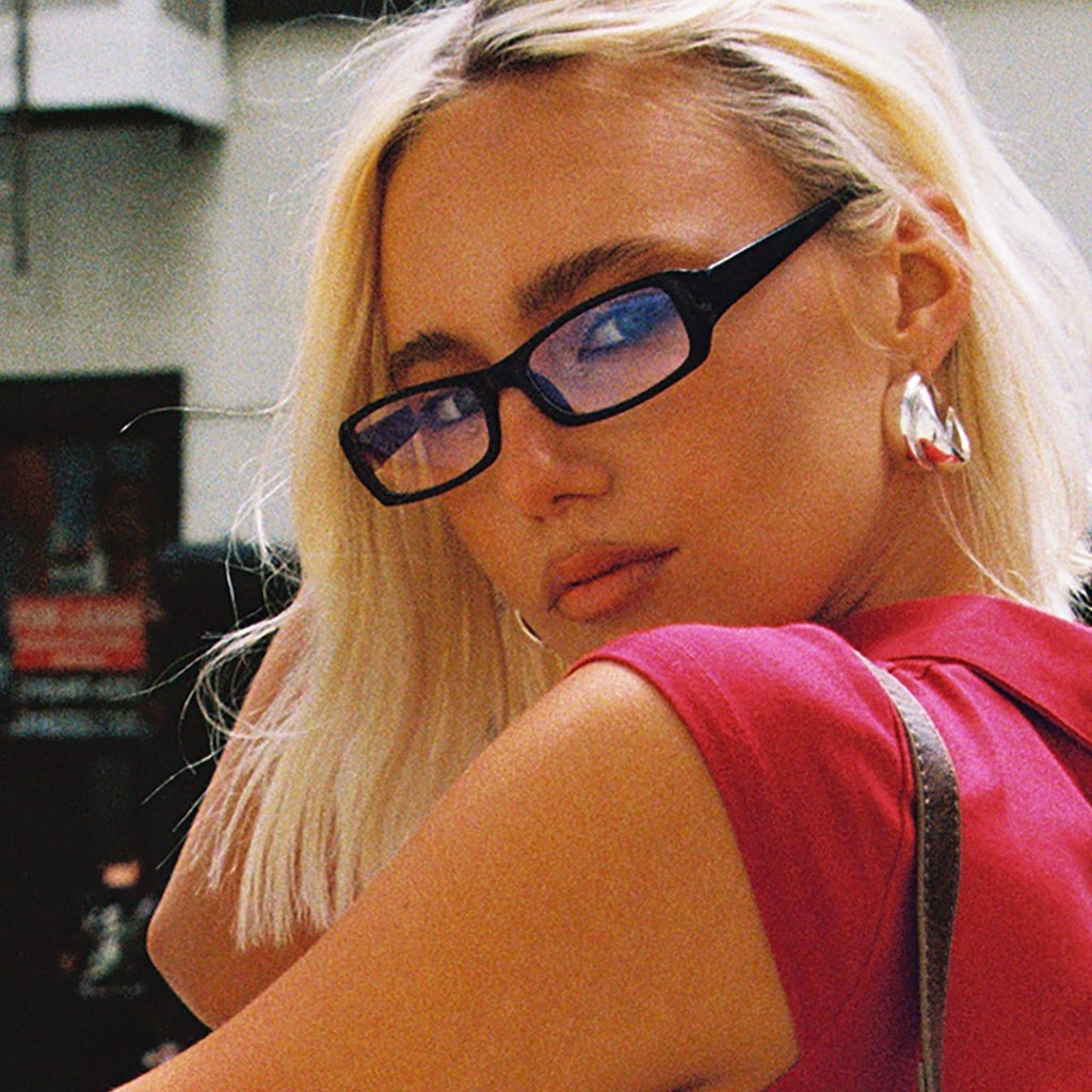 Modern Square Blue Light Glasses featuring UV400 Protection Everyday Computer Eyewear by Lilla