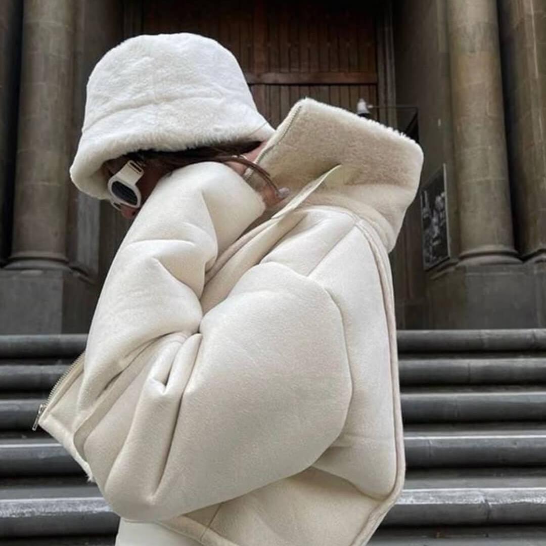 Retro Fisherman Bucket Hat featuring Soft Insulating Texture Cold Weather Headwear by Lilla