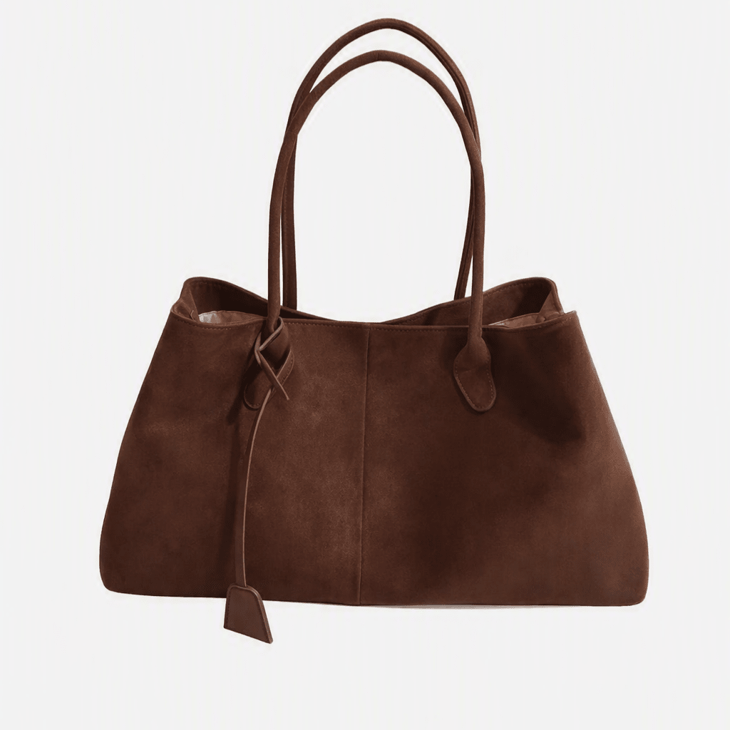 Retro Oversized Handbag featuring Twin Shoulder Straps Everyday Casual Tote by Lilla