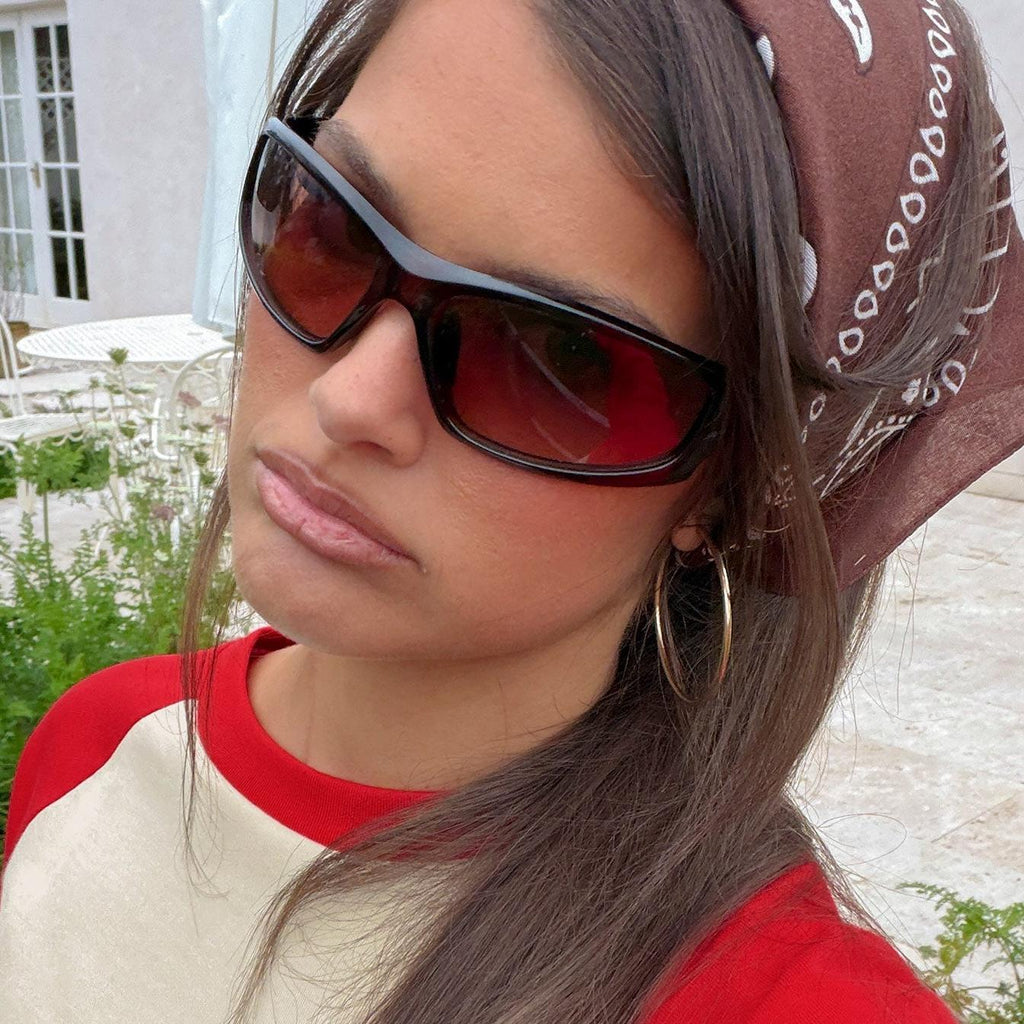 Sporty Wide Frame Sunglasses featuring UV400 Protection Outdoor Eyewear by Lilla