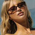 Tortoiseshell Oval Sunglasses featuring UV400 Protection Lenses Summer Eyewear by Lilla
