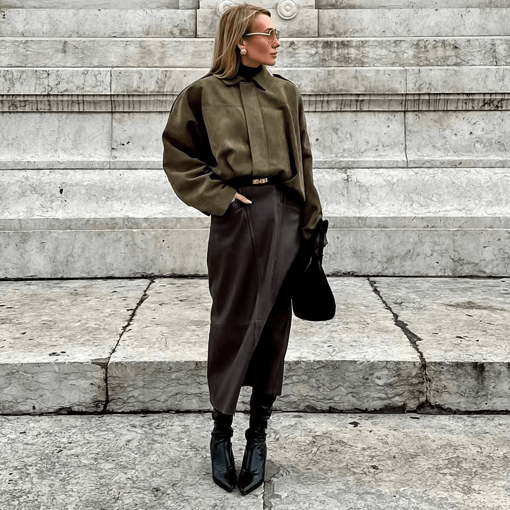 Vintage Relaxed Bomber Jacket featuring Ribbed Cuffs Everyday Outerwear by Lilla