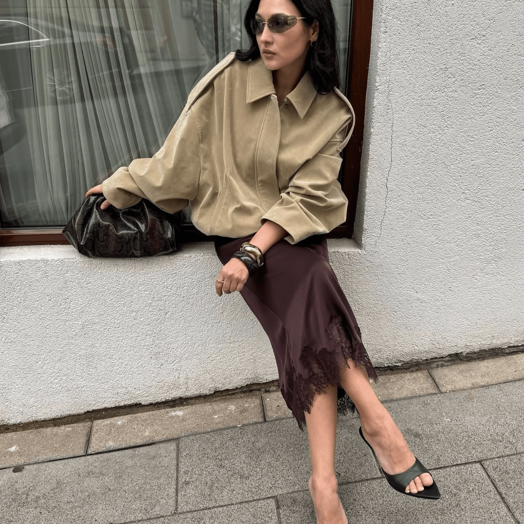 Vintage Relaxed Bomber Jacket featuring Ribbed Cuffs Everyday Outerwear by Lilla